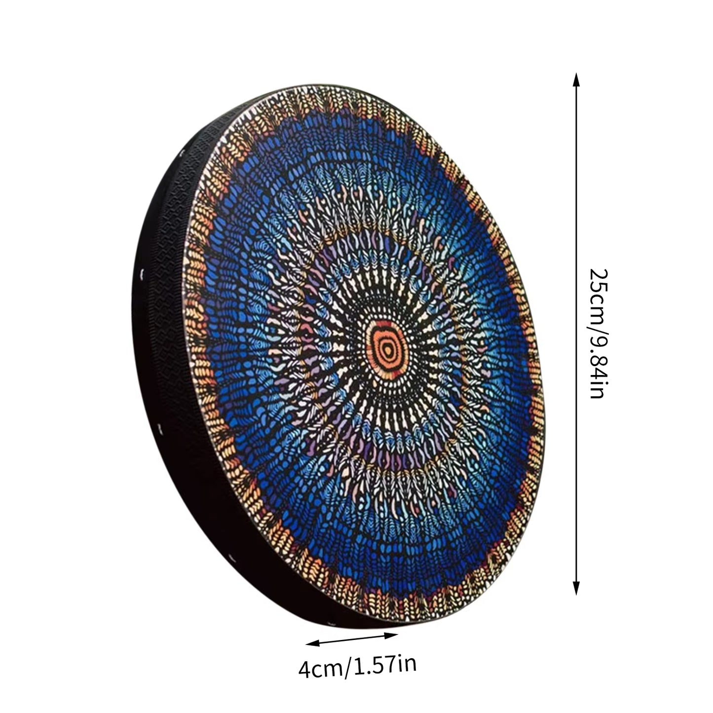 Handcrafted Shamanic Drum with Tree of Life Design - Siberian Spirit Music Instrument and Home Decor with Drumstick
