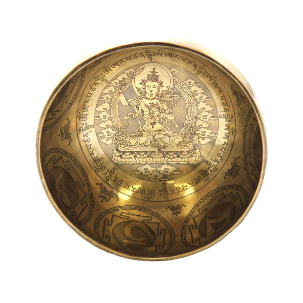 Tibetan 8.5-Inch Metal Singing Bowl