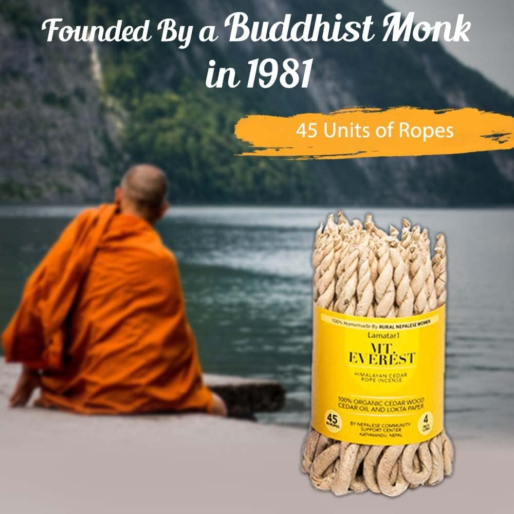 Artisanal Aromatherapy Incense Collection: Tibetan Rose, Himalayan Cedar, and Sandalwood - Exclusively Crafted by Skilled Nepali Artisans