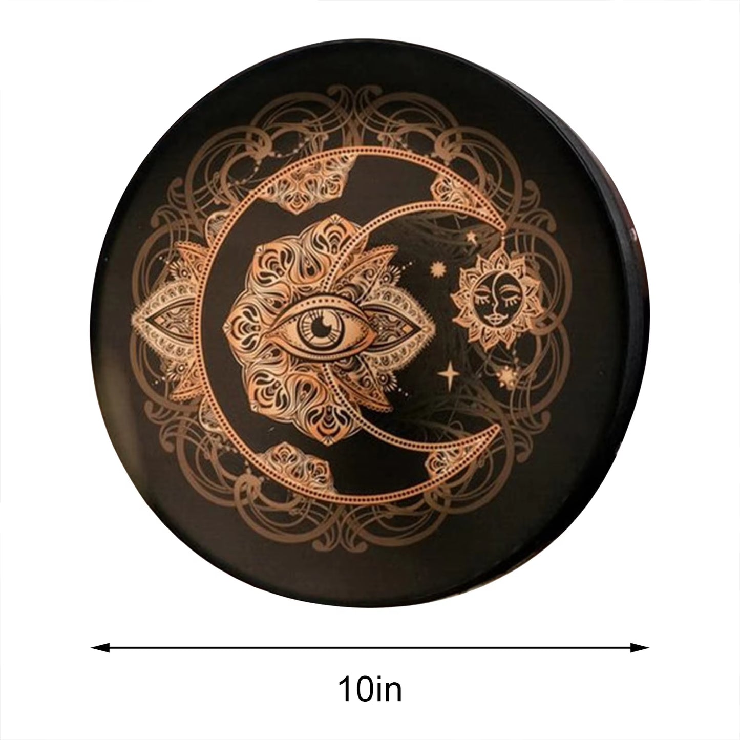 Handcrafted Shamanic Drum with Tree of Life Design - Siberian Spirit Music Instrument and Home Decor with Drumstick