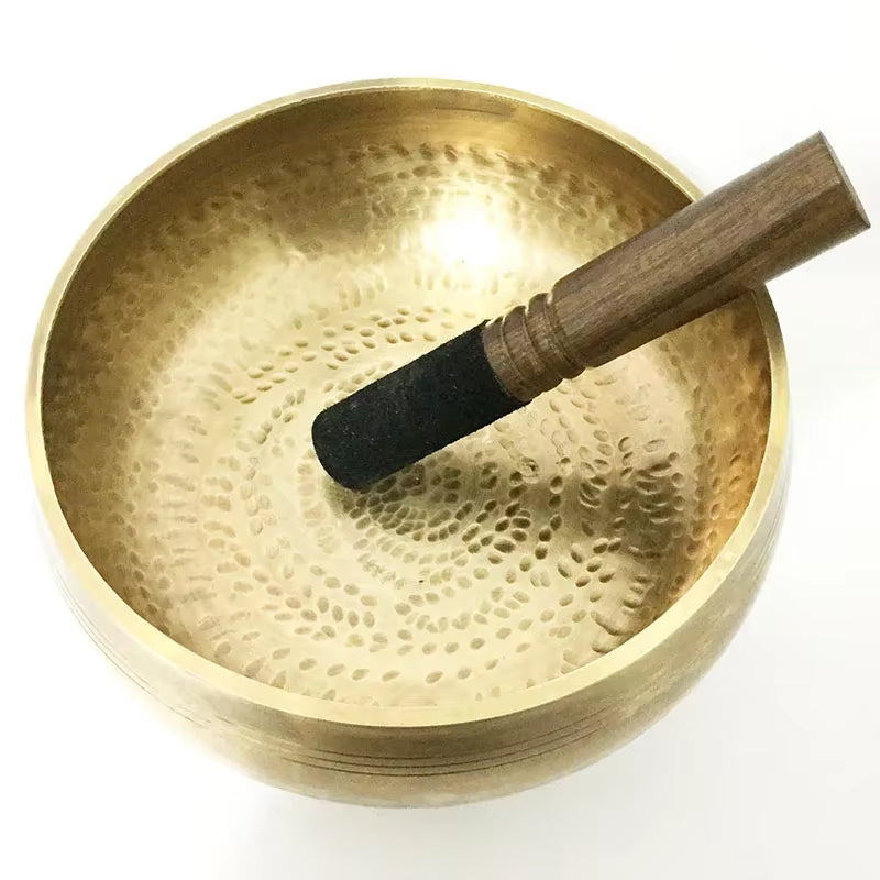 Premium Handcrafted Tibetan Singing Bowls in Seven Sizes for Buddha Yoga Meditation, Including Mallet and Cushion