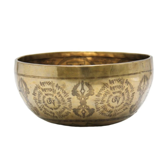 Tibetan 8.5-Inch Metal Singing Bowl